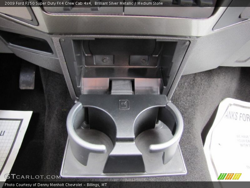 Brilliant Silver Metallic / Medium Stone 2009 Ford F350 Super Duty FX4 Crew Cab 4x4