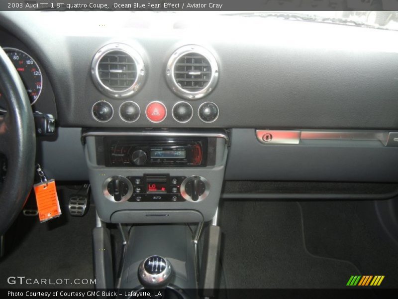 Ocean Blue Pearl Effect / Aviator Gray 2003 Audi TT 1.8T quattro Coupe