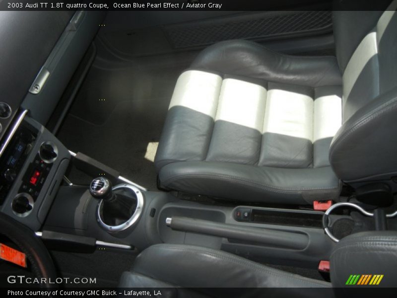 Ocean Blue Pearl Effect / Aviator Gray 2003 Audi TT 1.8T quattro Coupe