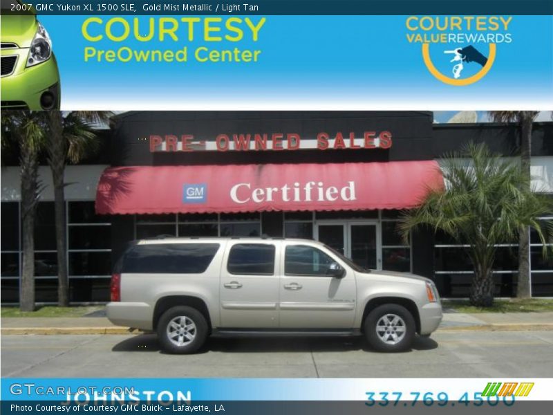 Gold Mist Metallic / Light Tan 2007 GMC Yukon XL 1500 SLE