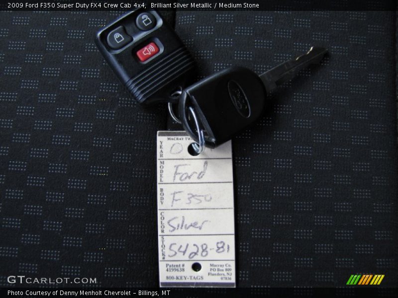 Brilliant Silver Metallic / Medium Stone 2009 Ford F350 Super Duty FX4 Crew Cab 4x4