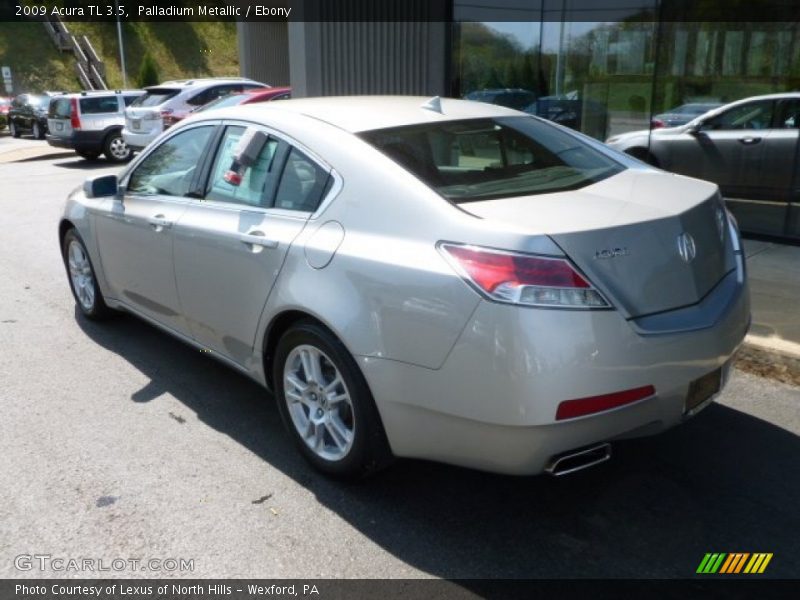 Palladium Metallic / Ebony 2009 Acura TL 3.5