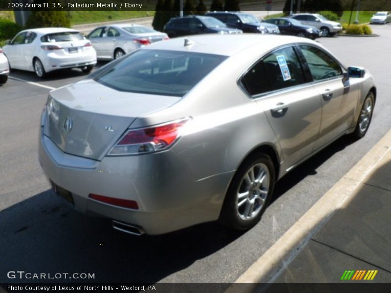 Palladium Metallic / Ebony 2009 Acura TL 3.5