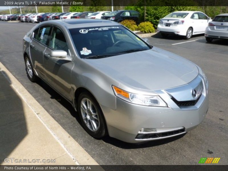 Palladium Metallic / Ebony 2009 Acura TL 3.5