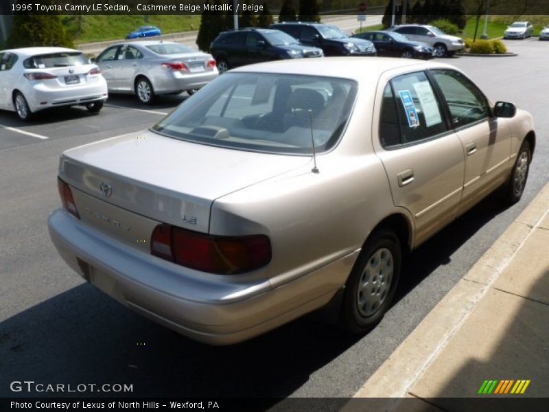 Cashmere Beige Metallic / Beige 1996 Toyota Camry LE Sedan