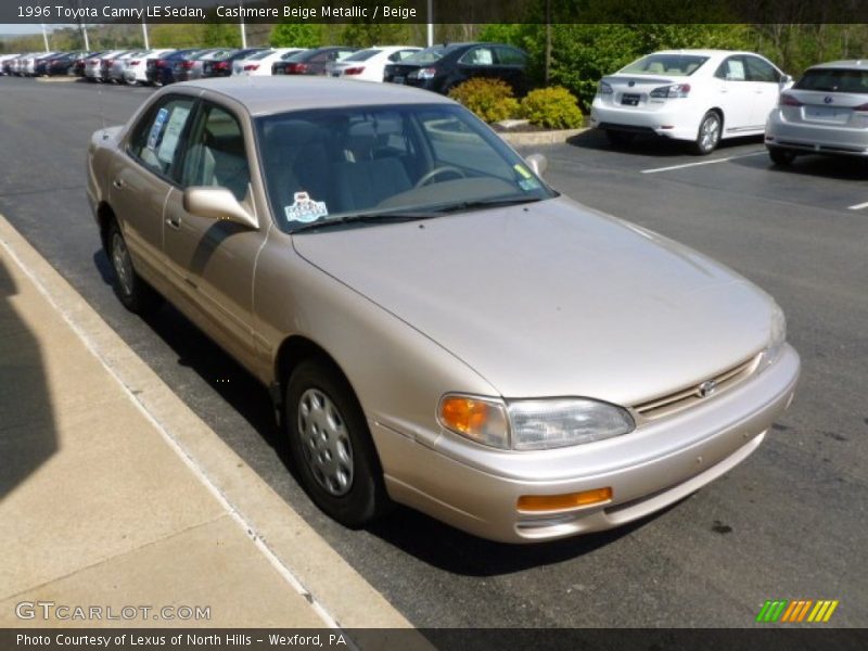 Cashmere Beige Metallic / Beige 1996 Toyota Camry LE Sedan