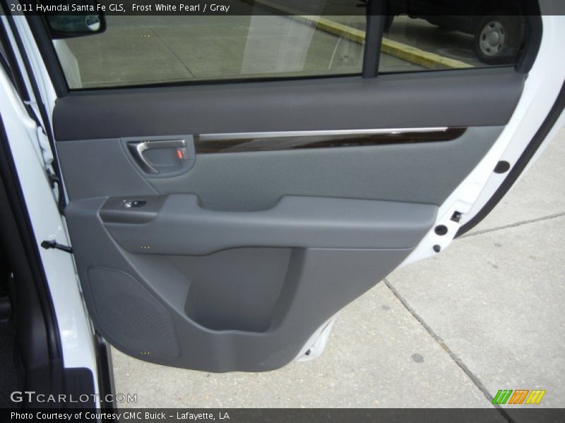 Frost White Pearl / Gray 2011 Hyundai Santa Fe GLS