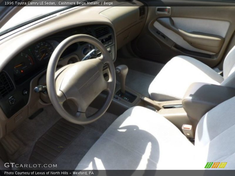 Cashmere Beige Metallic / Beige 1996 Toyota Camry LE Sedan