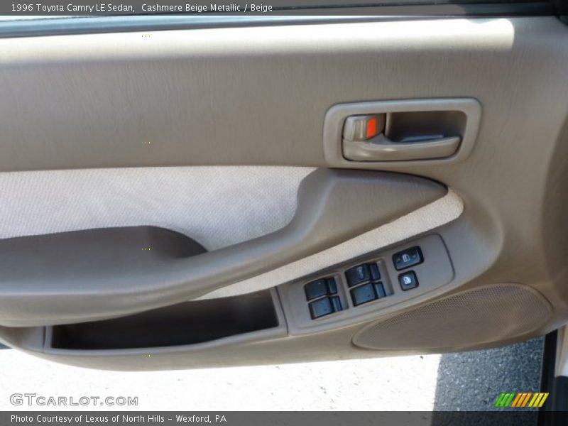 Cashmere Beige Metallic / Beige 1996 Toyota Camry LE Sedan