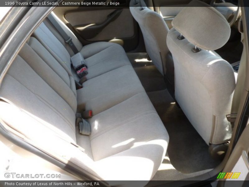 Cashmere Beige Metallic / Beige 1996 Toyota Camry LE Sedan