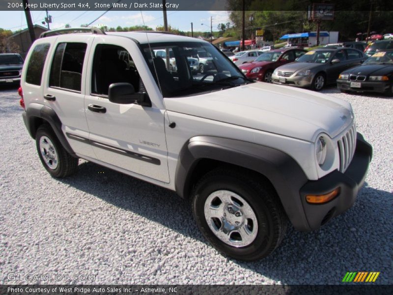 Stone White / Dark Slate Gray 2004 Jeep Liberty Sport 4x4