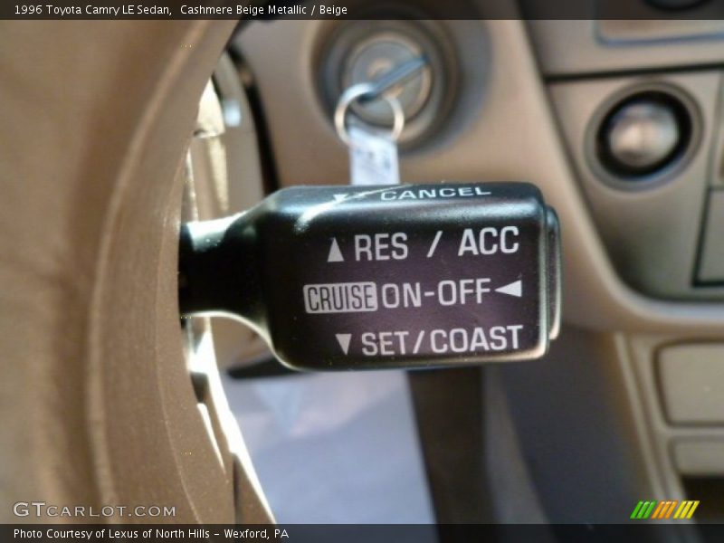 Cashmere Beige Metallic / Beige 1996 Toyota Camry LE Sedan