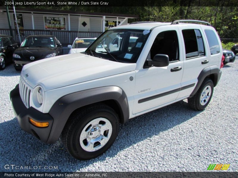 Stone White / Dark Slate Gray 2004 Jeep Liberty Sport 4x4