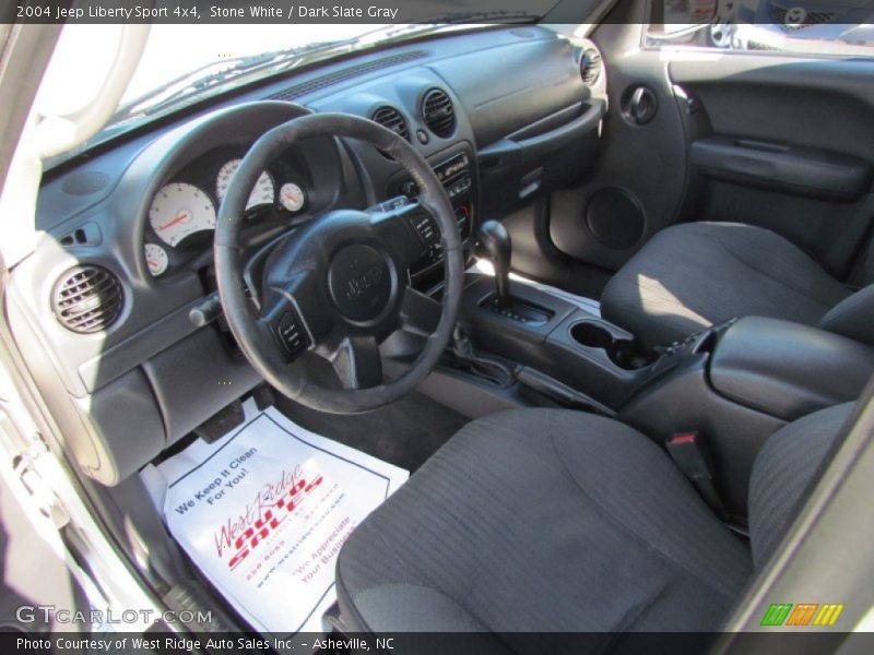 Stone White / Dark Slate Gray 2004 Jeep Liberty Sport 4x4