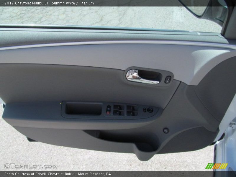 Summit White / Titanium 2012 Chevrolet Malibu LT
