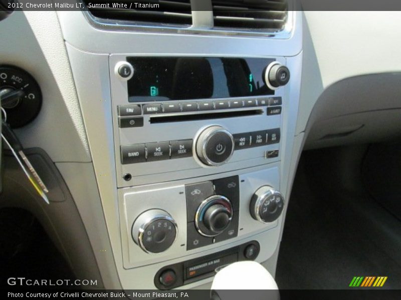 Summit White / Titanium 2012 Chevrolet Malibu LT