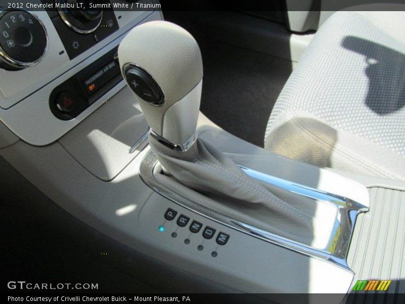 Summit White / Titanium 2012 Chevrolet Malibu LT