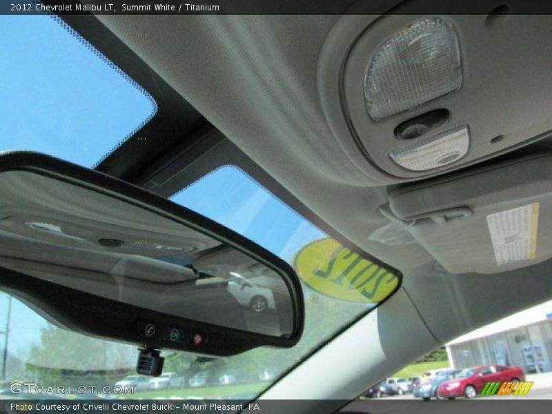 Summit White / Titanium 2012 Chevrolet Malibu LT