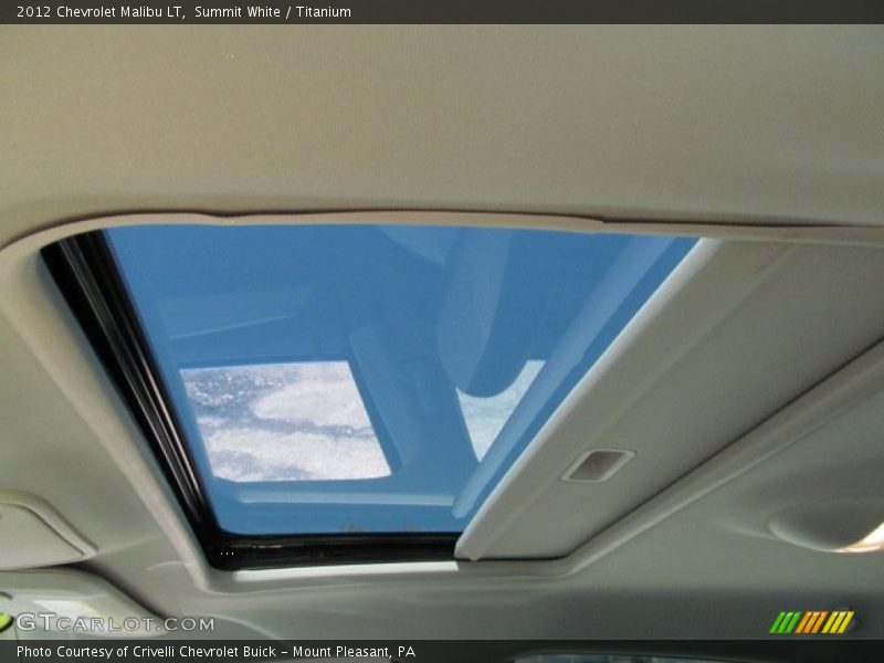 Summit White / Titanium 2012 Chevrolet Malibu LT