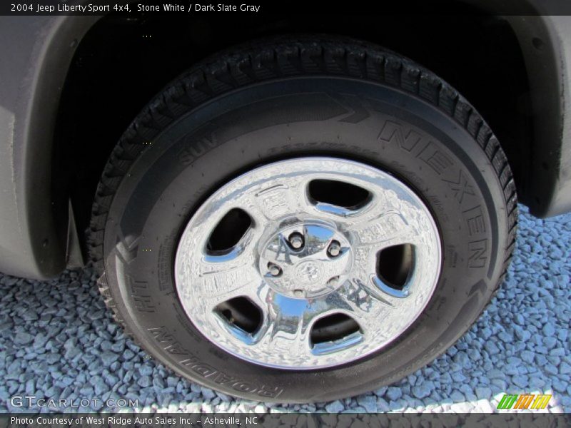Stone White / Dark Slate Gray 2004 Jeep Liberty Sport 4x4