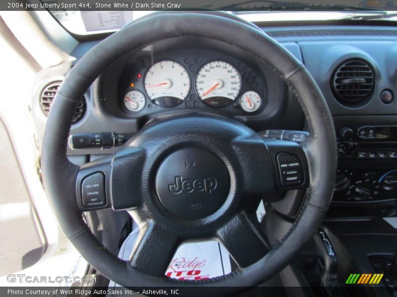 Stone White / Dark Slate Gray 2004 Jeep Liberty Sport 4x4