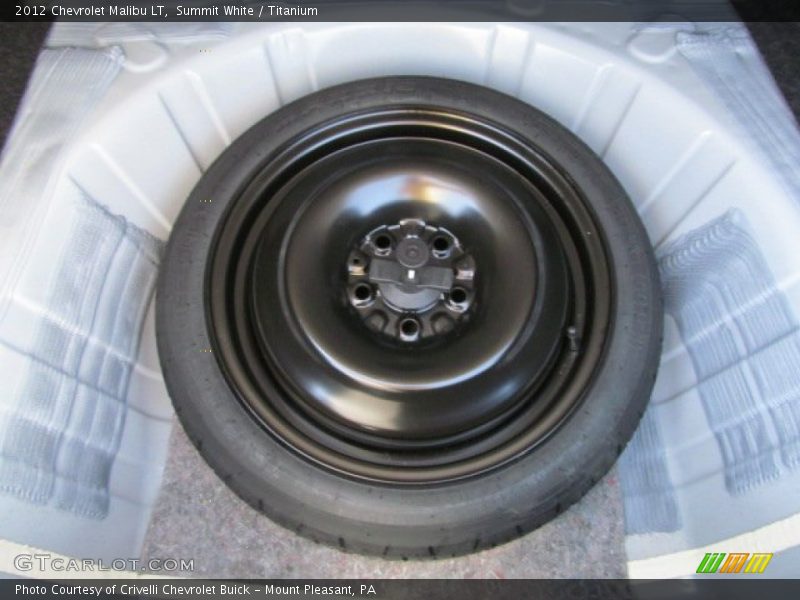 Summit White / Titanium 2012 Chevrolet Malibu LT