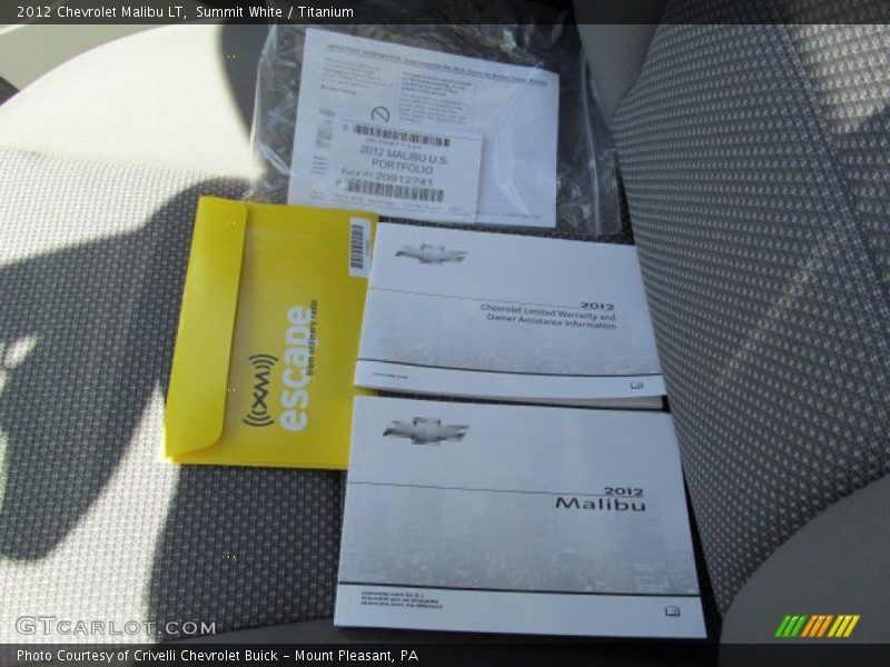 Summit White / Titanium 2012 Chevrolet Malibu LT