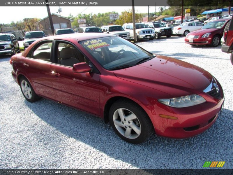 Redfire Metallic / Beige 2004 Mazda MAZDA6 i Sedan