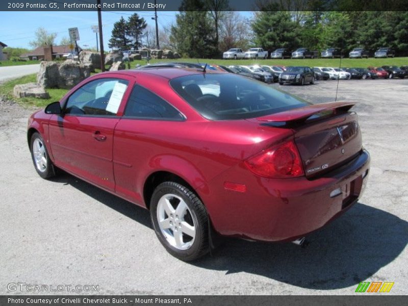Performance Red Tintcoat / Ebony 2009 Pontiac G5
