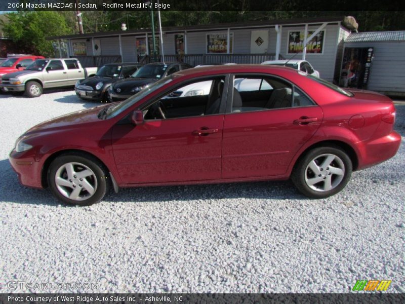 Redfire Metallic / Beige 2004 Mazda MAZDA6 i Sedan