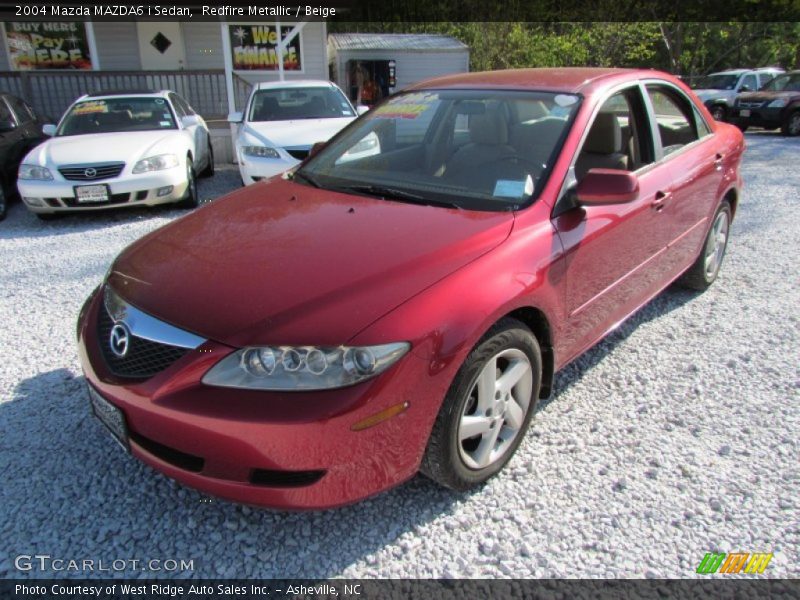 Redfire Metallic / Beige 2004 Mazda MAZDA6 i Sedan