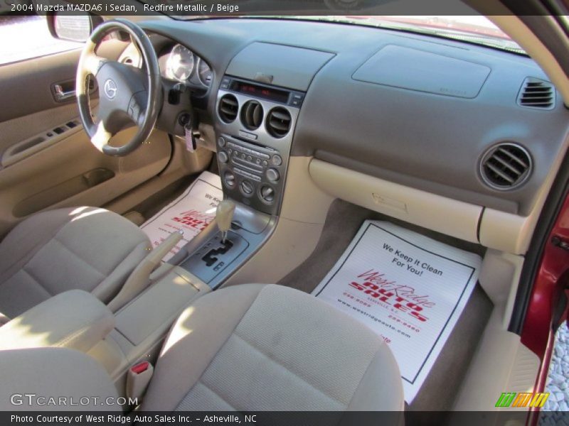 Redfire Metallic / Beige 2004 Mazda MAZDA6 i Sedan