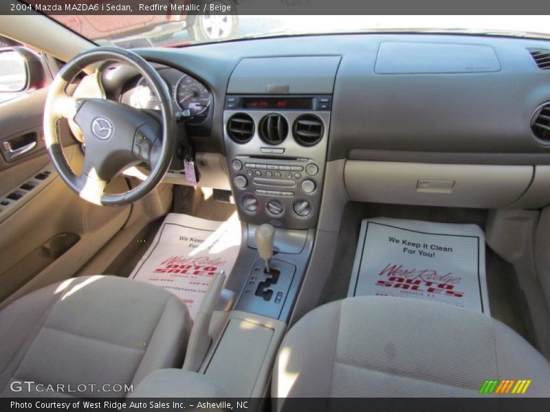 Redfire Metallic / Beige 2004 Mazda MAZDA6 i Sedan