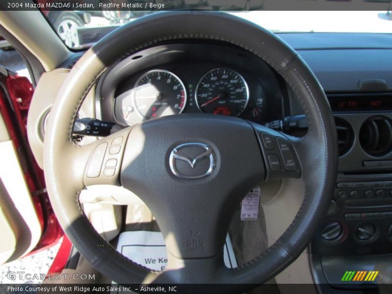 Redfire Metallic / Beige 2004 Mazda MAZDA6 i Sedan