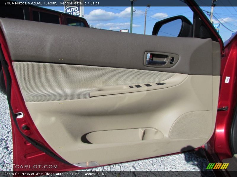 Redfire Metallic / Beige 2004 Mazda MAZDA6 i Sedan