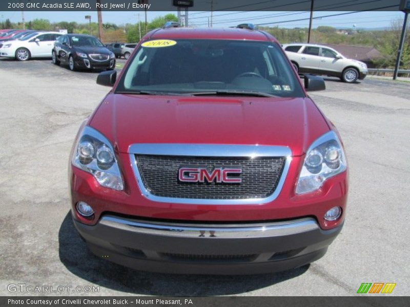 Red Jewel / Ebony 2008 GMC Acadia SLE AWD