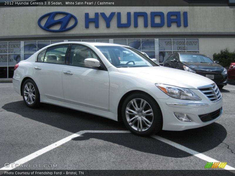 White Satin Pearl / Cashmere 2012 Hyundai Genesis 3.8 Sedan
