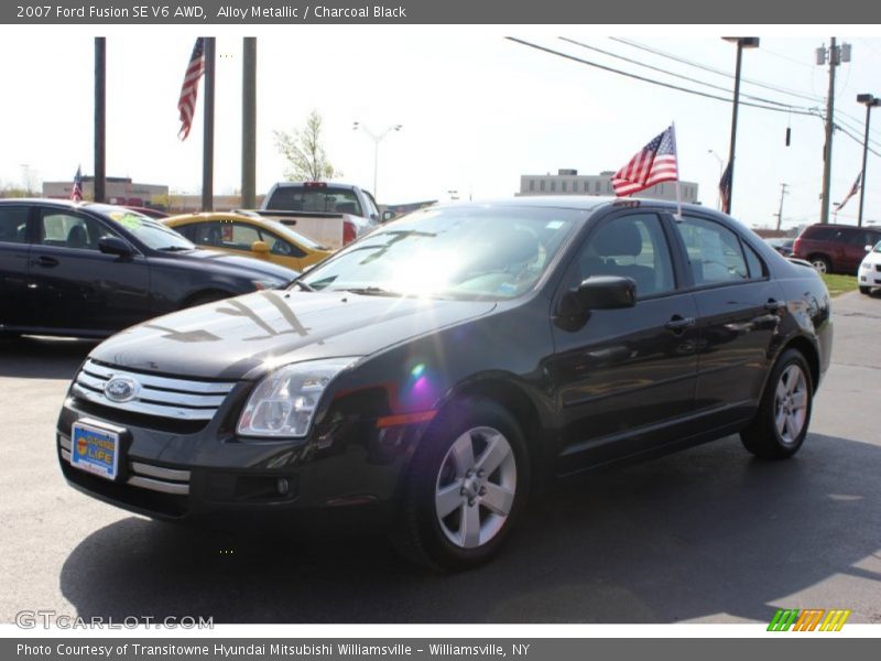 Alloy Metallic / Charcoal Black 2007 Ford Fusion SE V6 AWD