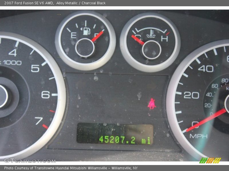 Alloy Metallic / Charcoal Black 2007 Ford Fusion SE V6 AWD