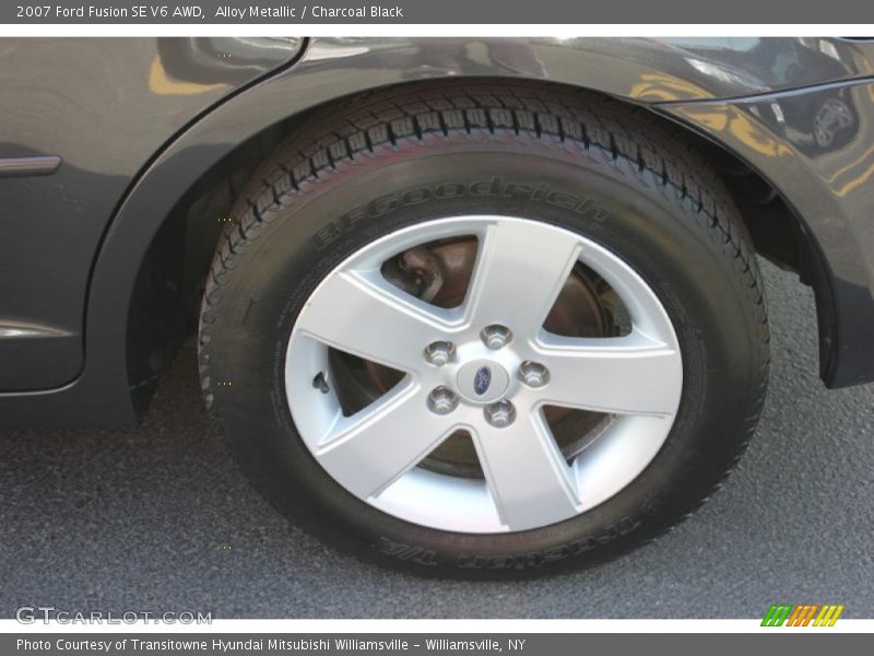 Alloy Metallic / Charcoal Black 2007 Ford Fusion SE V6 AWD