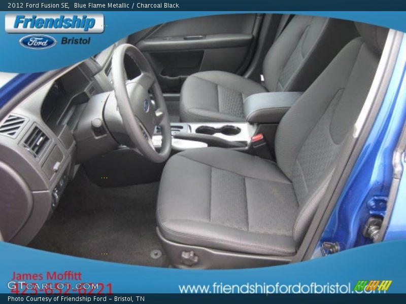 Blue Flame Metallic / Charcoal Black 2012 Ford Fusion SE