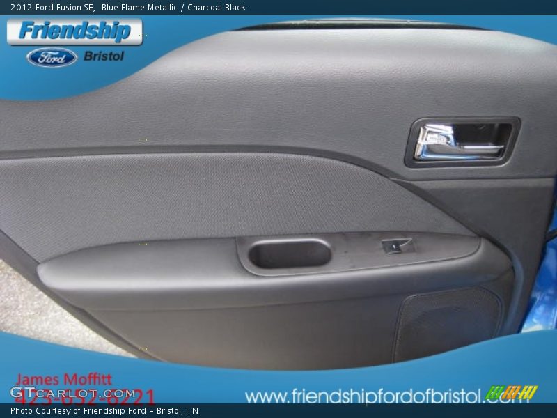 Blue Flame Metallic / Charcoal Black 2012 Ford Fusion SE