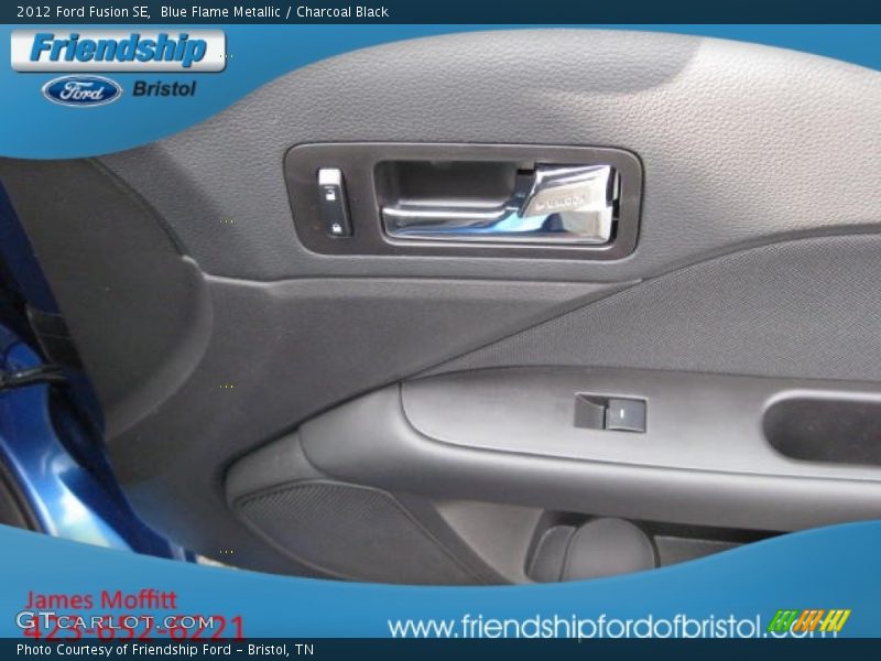 Blue Flame Metallic / Charcoal Black 2012 Ford Fusion SE