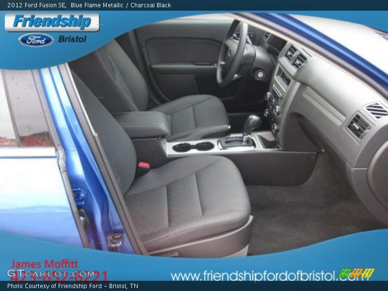 Blue Flame Metallic / Charcoal Black 2012 Ford Fusion SE