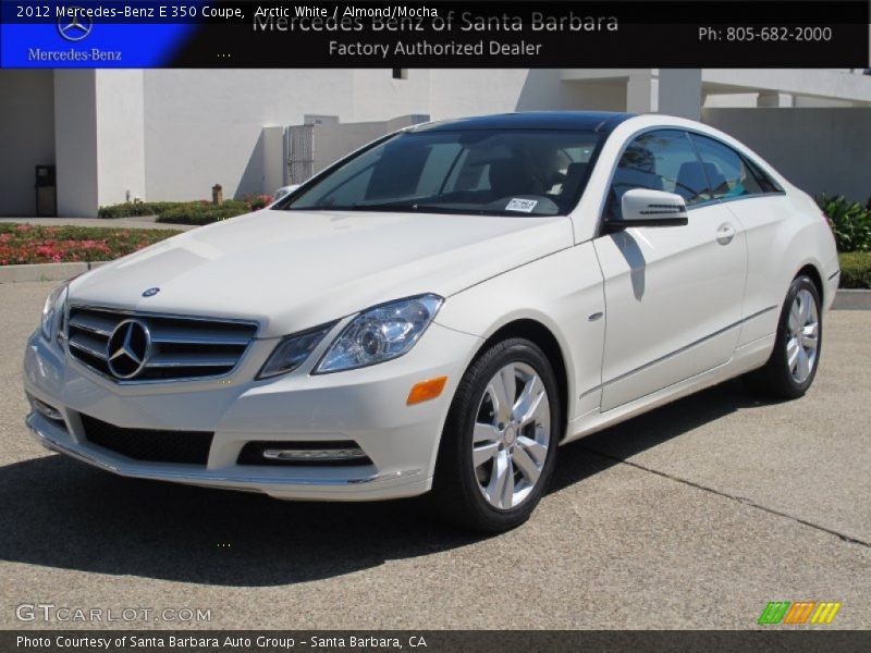Arctic White / Almond/Mocha 2012 Mercedes-Benz E 350 Coupe