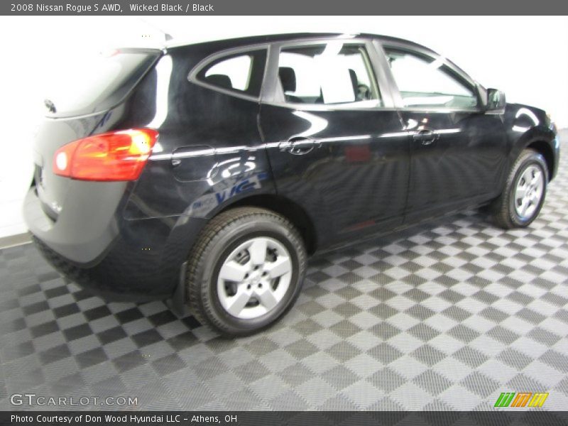 Wicked Black / Black 2008 Nissan Rogue S AWD