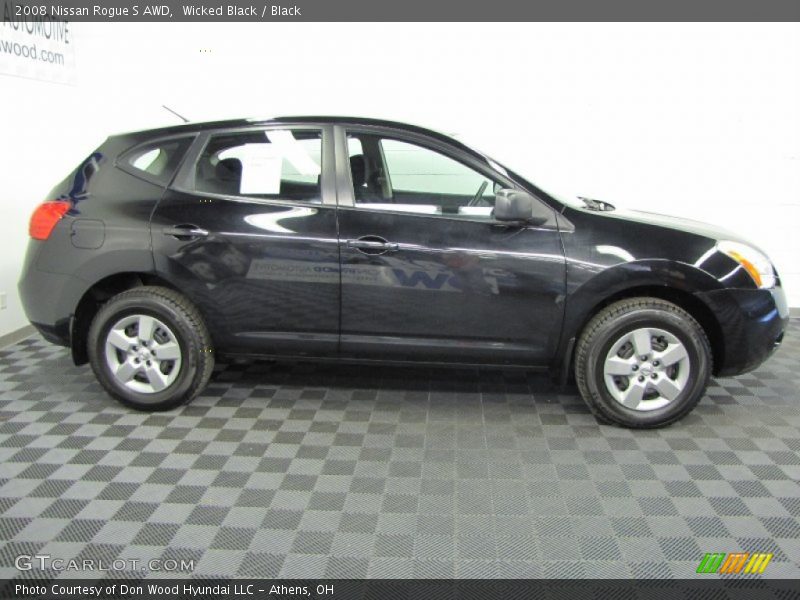 Wicked Black / Black 2008 Nissan Rogue S AWD