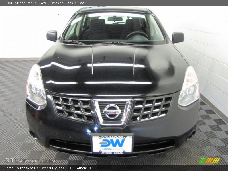 Wicked Black / Black 2008 Nissan Rogue S AWD
