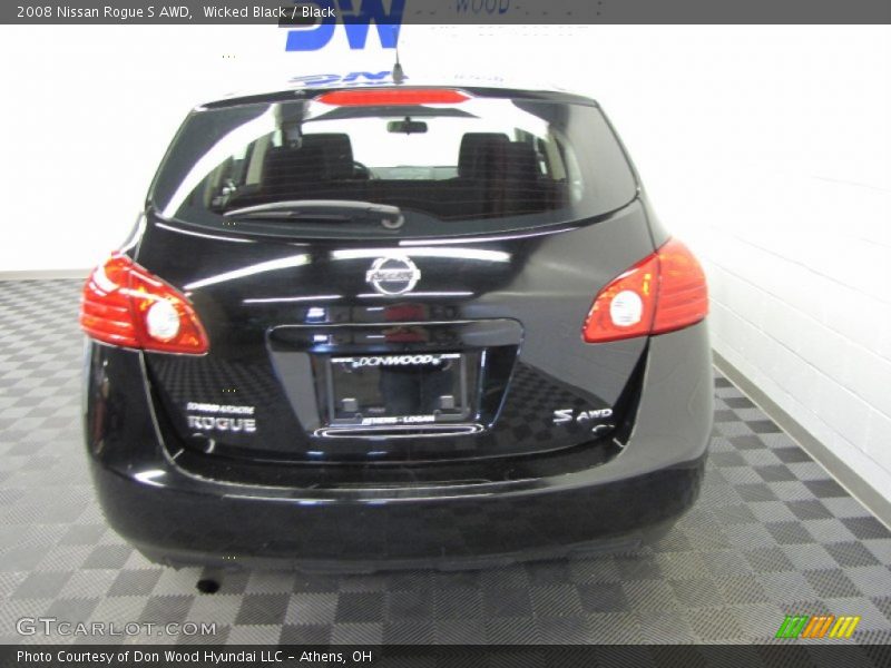 Wicked Black / Black 2008 Nissan Rogue S AWD