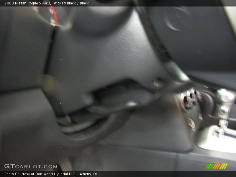 Wicked Black / Black 2008 Nissan Rogue S AWD